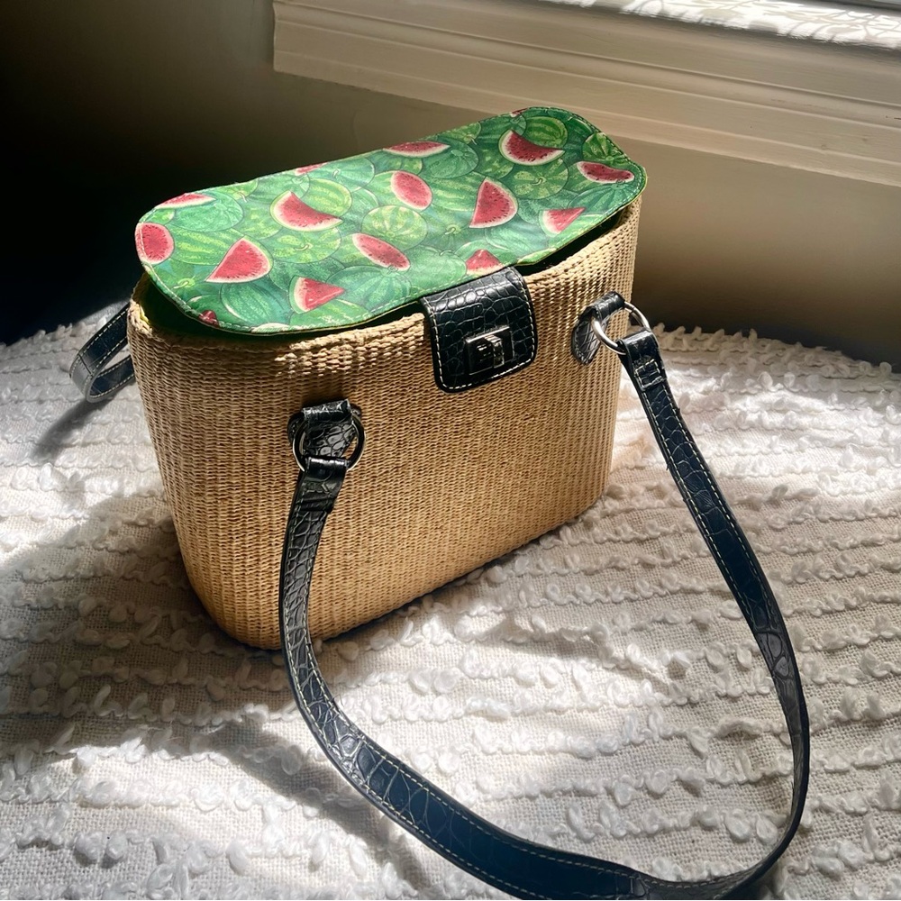 Vintage watermelon basket purse